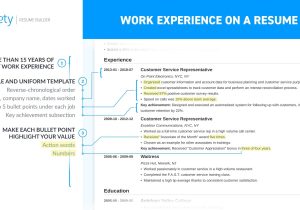 Resume Sample for A Lengthy Work Experience Work Experience On Resumeâhistory & Job Description Examples