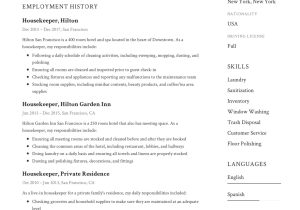 Resume Sample for A Nanny Housekeeper Housekeeper Resume Examples & Guide Pdf’s 2022