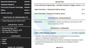 Resume Sample for A Petroleum Engineer Sample Resume Of Petroleum Engineer with Template & Writing Guide …