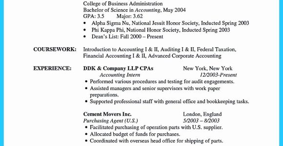 Resume Sample for Accountant with No Experience Accounting Graduate Resume No Experienceâ¢ Printable Resume …