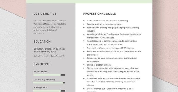 Resume Sample for assistant Manager Purchase Free Free assistant Purchasing Manager Resume Template – Word …