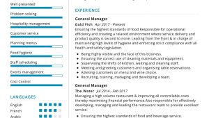 Resume Sample for assistant Restaurant Manager Restaurant Manager Resume Example 2022 Writing Tips – Resumekraft
