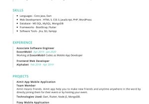 Resume Sample for associate Development Job associate software Engineer Resume Sample 2022 Writing Tips …