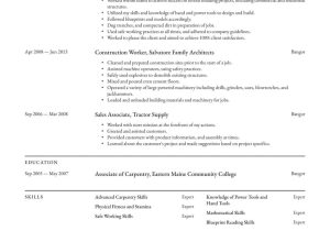 Resume Sample for Blue Collar Worker Construction Worker Resume Examples & Writing Tips 2022 (free Guide)