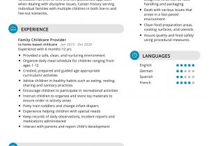 Resume Sample for Child Care Provider Child Care Resume Sample 2021 Writing Tips – Resumekraft