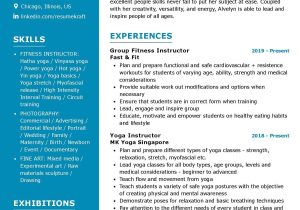 Resume Sample for Color Guard Instructor Fitness Instructor Cv Example 2022 Writing Tips – Resumekraft