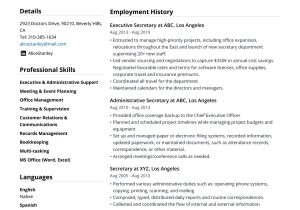 Resume Sample for Company Secretary Executive Secretary Resume Example & Guide [2022] – Jofibo