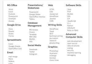 Resume Sample for Computer Hardware Tech top Computer Skills Examples for A Resume [lancarrezekiqsoftware List]