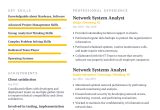 Resume Sample for Computer System Analyst Network System Analyst Resume Example with Content Sample Craftmycv