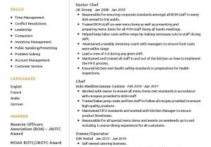 Resume Sample for Configration tool Chef Cv Template – Page 4 Of 15 2022 – Resumekraft