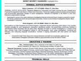 Resume Sample for Criminal Justice Graduates Best Criminal Justice Resume Collection From Professionals …