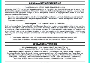 Resume Sample for Criminal Justice Graduates Best Criminal Justice Resume Collection From Professionals …