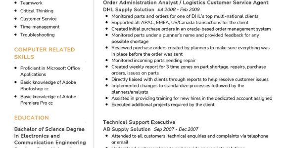 Resume Sample for Customer Service Agent Customer Service Agent Cv Sample 2022 Writing Tips – Resumekraft
