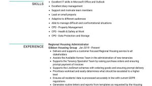 Resume Sample for Director Of Housing Regional Housing Administrator Resume Sample 2022 Writing Tips …