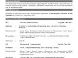 Resume Sample for Electronics and Communication Engineers Fresher Pdf Fresher Of Instrumentation Engineer