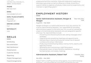 Resume Sample for Entry Level Administrative assistant 19 Administrative assistant Resumes & Guide Pdf 2022
