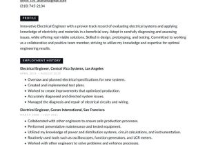 Resume Sample for Entry Level Electrical Engineer Electrical Engineering Resume Example & Writing Guide Â· Resume.io