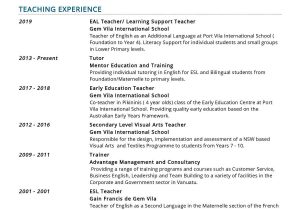 Resume Sample for Esl Teaching Position Esl Teacher Resume Sample 2022 Writing Tips – Resumekraft