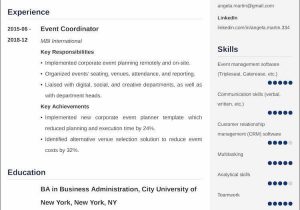 Resume Sample for event Management Company event Planner Resume Sample: 25lancarrezekiq Examples and Best Writing Tips