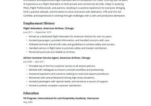 Resume Sample for Flight attendant with No Experience Flight attendant Resume Examples & Writing Tips 2021 (free Guide)