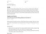 Resume Sample for Food and Beverage Service 22 Food & Beverage attendant Resume Samples Free