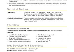 Resume Sample for Fresh Graduate Information Technology Sample Resume for An Entry-level It Developer Monster.com