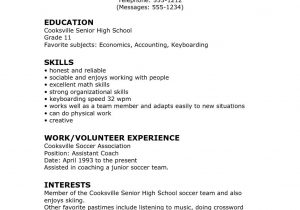 Resume Sample for High School Graduate with No Work Experience Resume format High School Graduate – Resume format High School …