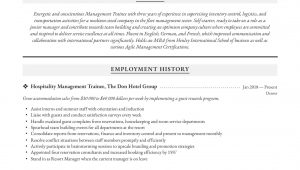 Resume Sample for Management Trainee Position Management Resume & Writing Guide  12 Examples 2020
