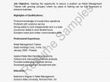 Resume Sample for Management Trainee Position Retail Management Trainee Resume Sample Resume, Management, Retail