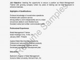Resume Sample for Management Trainee Position Retail Management Trainee Resume Sample Resume, Management, Retail