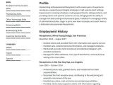 Resume Sample for Receptionist Position with No Experience Receptionist Resume Examples & Writing Tips 2021 (free Guide)