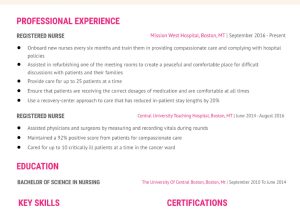 Resume Sample for Rn Care Advisor Registered Nurse Resume Examples In 2022 – Resumebuilder.com