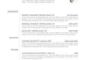 Resume Sample for Rockefeller University Job Blue Cv Elegant Resume Template 106040