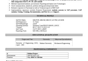Resume Sample for Sap Mm Consultant Sap Sd Mm Functional Consultant Resume Pdf Pdf Warehouse …