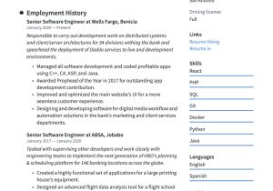 Resume Sample for Senior software Engineer Senior software Engineer Resume & Writing Guide  20 Templates Pdf