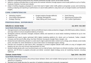Resume Sample for social Media Manager social Media Manager Resume Examples & Template (with Job Winning …