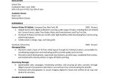 Resume Sample for Student Activities Director High School Resume Template Monster.com