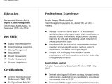 Resume Sample for Supply Chain Analyst Supply Chain Analyst Resume Examples Of 2022 – Resumebuilder.com