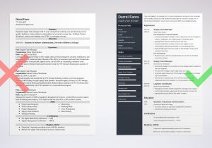 Resume Sample for Supply Chain Management Supply Chain Manager Resume Examples and Writing Guide