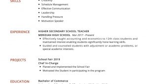 Resume Sample for Teacher Job Pdf Secondary School Teacher Resume Sample 2021 Writing Tips …