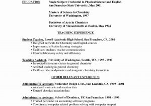 Resume Sample for Teacher Job Pdf Teaching Jobs