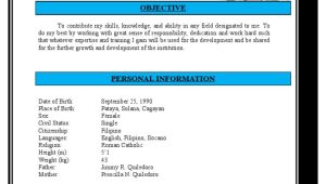 Resume Sample for Teachers In Philippines Curriculum Vitae Sample 2 Pdf Teacher Education Teachers