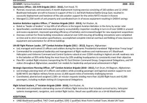 Resume Sample for the Air force Military to Civilian Resume Guide â Post Military Career Options