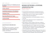 Resume Sample for Uptime Monitoring System Network System Administrator Resume with Content Sample Craftmycv
