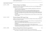 Resume Sample for Warehouse Team Leader Warehouse Manager Resume & Writing Guide  18 Templates