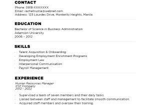 Resume Sample format for Working Students Resume Templates You Can Download for Free!