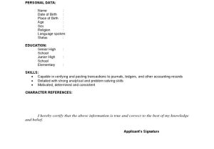 Resume Sample I Do Hereby Certify Work Immersion Resume Sample Pdf