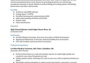 Resume Sample Medical assistant No Experience Medical assistant Resume Examples – Resumebuilder.com