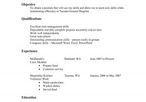 Resume Sample Objective for Service Crew 9 Professional Food Basic Resume Samples My Blog