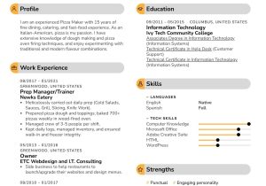 Resume Sample Of A Pizza Maker Pizza Maker Resume Example : R/resumesamples